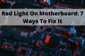 red light on motherboard