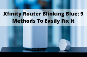 xfinity router blinking blue