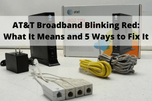 att broadband blinking red
