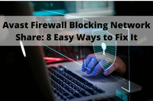 avast firewall blocking network share