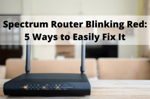 spectrum router blinking red