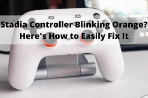 stadia controller blinking orange