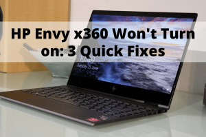 hp envy x360 won t turn on