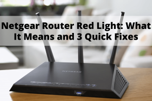 netgear router red light
