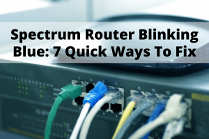 spectrum router blinking blue