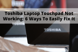 toshiba laptop touchpad not working