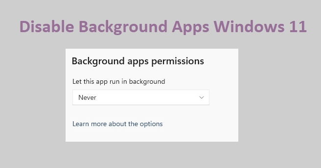 disable background apps windows 11