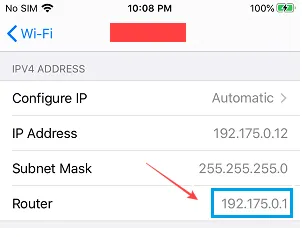 router ip address on ios